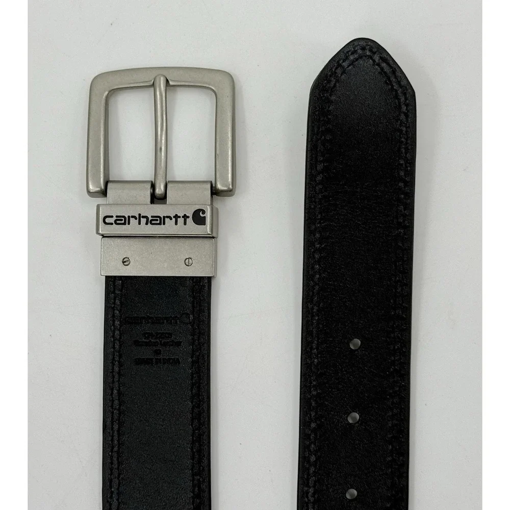 Carhartt Brown & Black Reversible Leather Belt 
